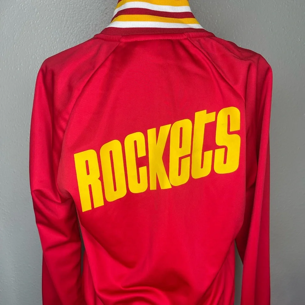Houston Rockets Long Sleeve Zip Jacket, Embroidered Rockets patch - Picture 1 of 11